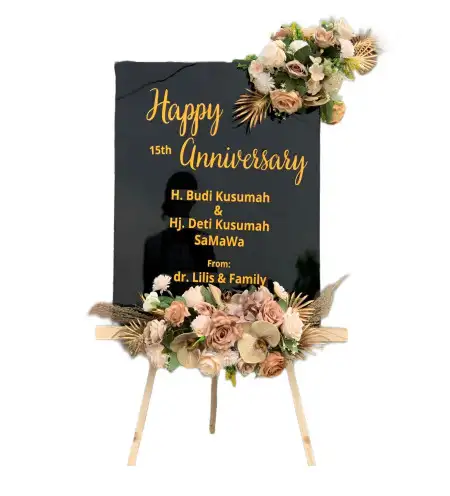 Papan Bunga Akrilik Venue Pernikahan Cibinong